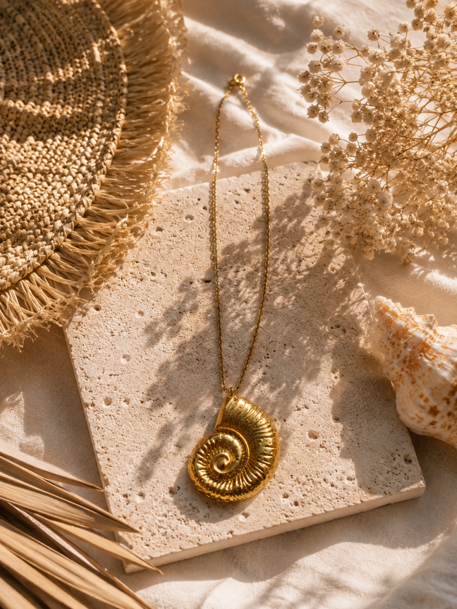 Collier pendentif coquillage